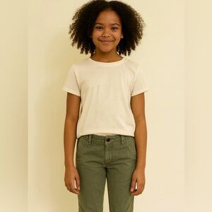 Zara Kids Colorful Collection Green Corduroy Pants